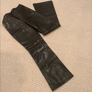 Black pleather pants